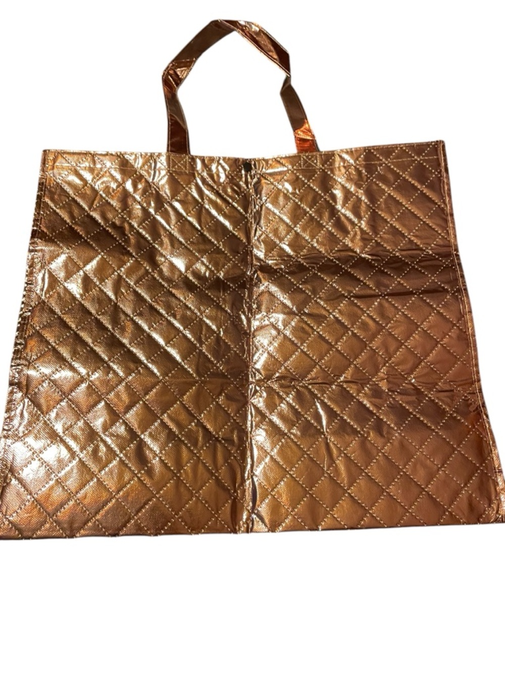 Bundle of Metallic Tote/With Peppermint body butter, and candle.
